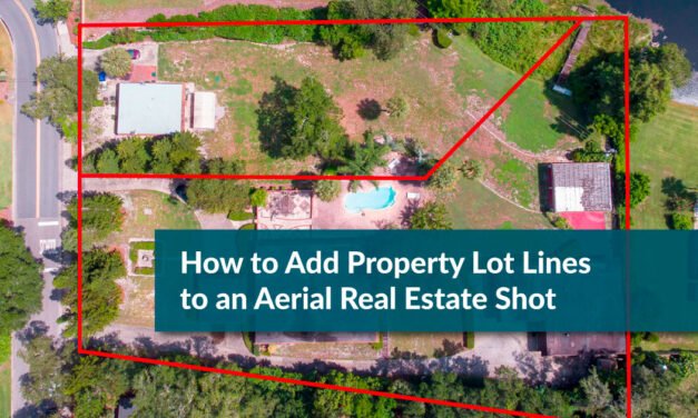How to add property lot lines to an aerial real estate shot