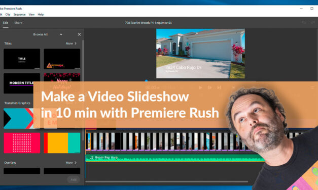 How to create a video slideshow in under 10 minutes with Premiere Rush